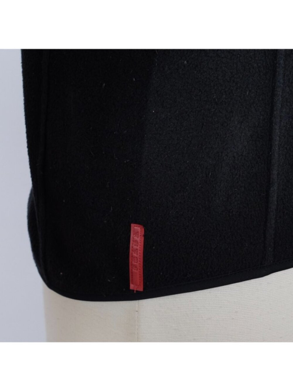 Y2K Prada Sport sz XL jacket fleece black zip front - Picture 5 of 11